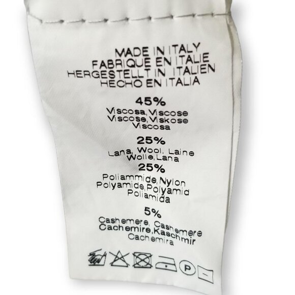 Brandy Melville Bernadette Wool Cashmere Blend Striped Sweater Grey - Picture 4 of 5